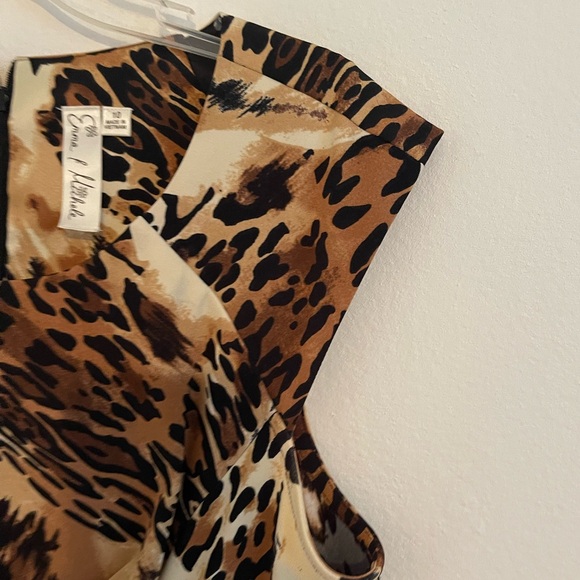 Emma / Michele Leopard Animal Print Dress - Picture 14 of 16